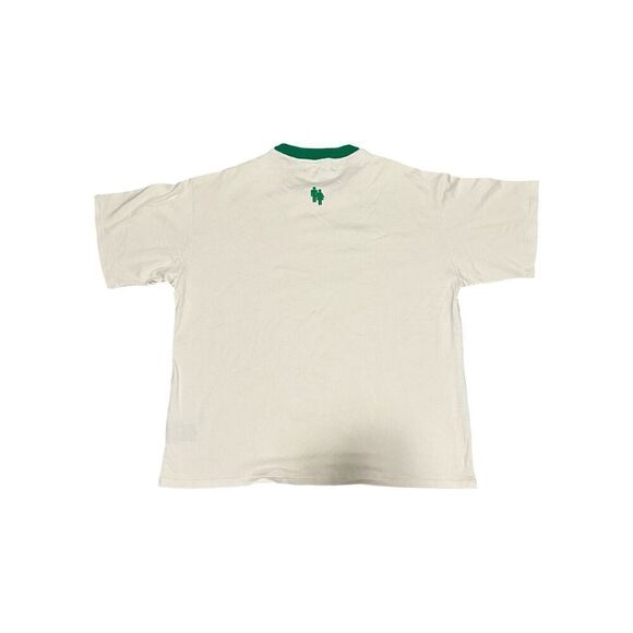 Homme + Femme LA Cream & Green Crew Neck Tee Size XXL - Picture 2 of 5